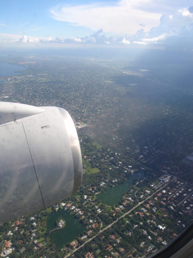 Flying over Miami Flight Miami view