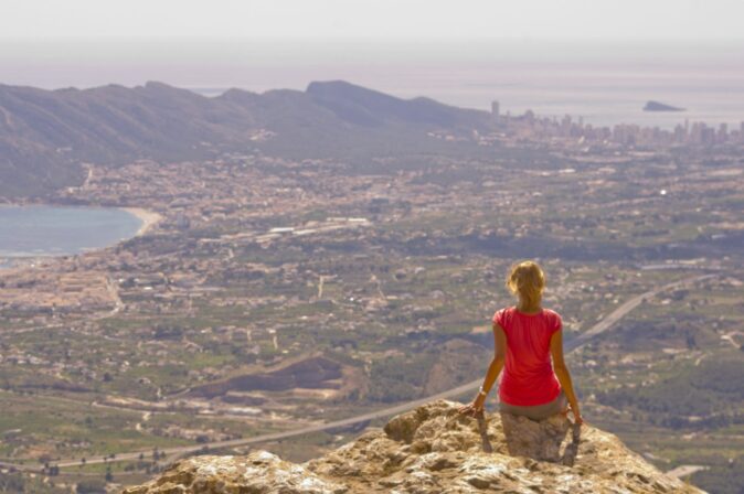 Hiking in Spain with amazing views