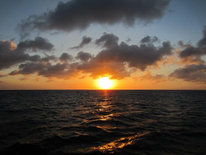 Watching the sunset in Aruba Watching the sunset in Aruba