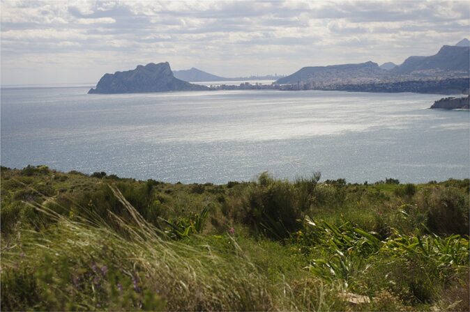 the view from the watchtower in Moraira the view from the watchtower in Moraira