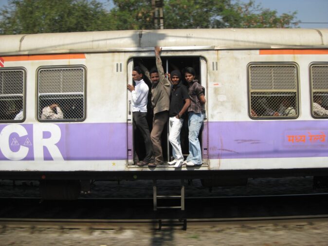 overcrowded train in India overcrowded train in India