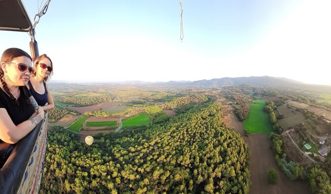 view from a hot air balloon view from a hot air balloon
