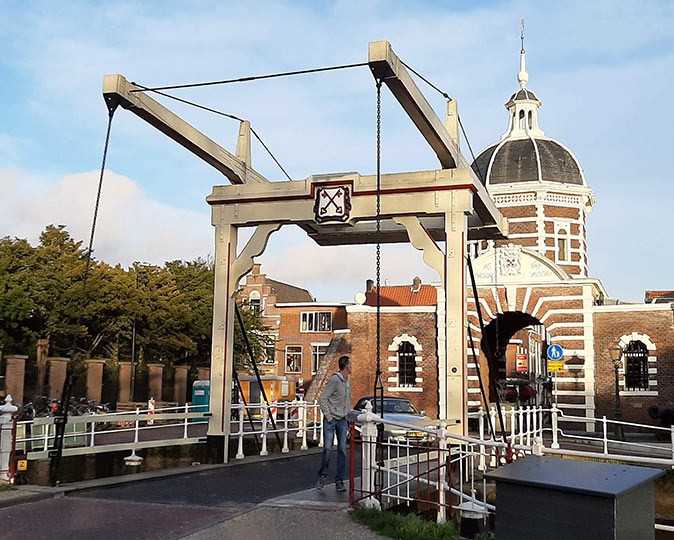 image of a drawbridge in Leiden image of a drawbridge in Leiden