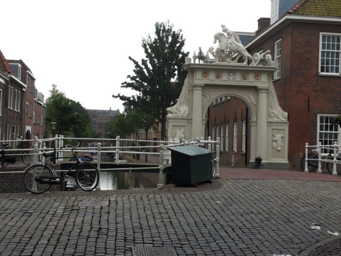picture of the gate next to the old barracks in Leiden picture of the gate next to the old barracks in Leiden