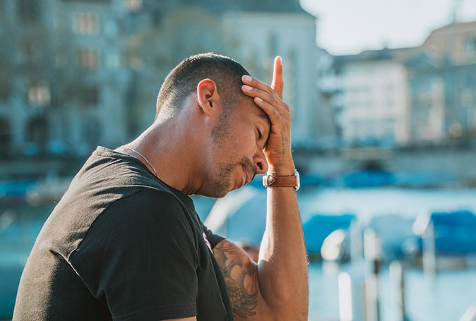 a man dealing with reverse culture shock