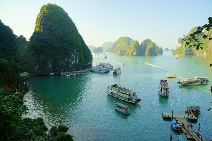 visit Halong Bay while living in Vietnam Halong Bay in Vietnam