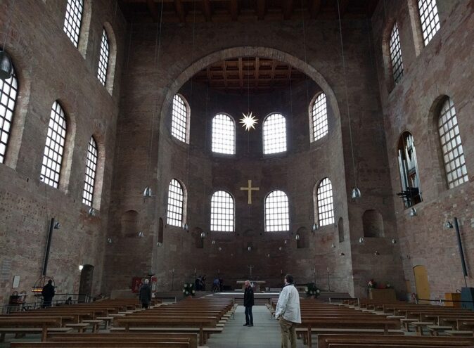 inside the Konstantin-Basilika in Trier, Germany