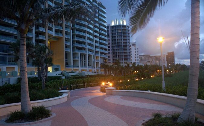 Miami South Beach boardwalk