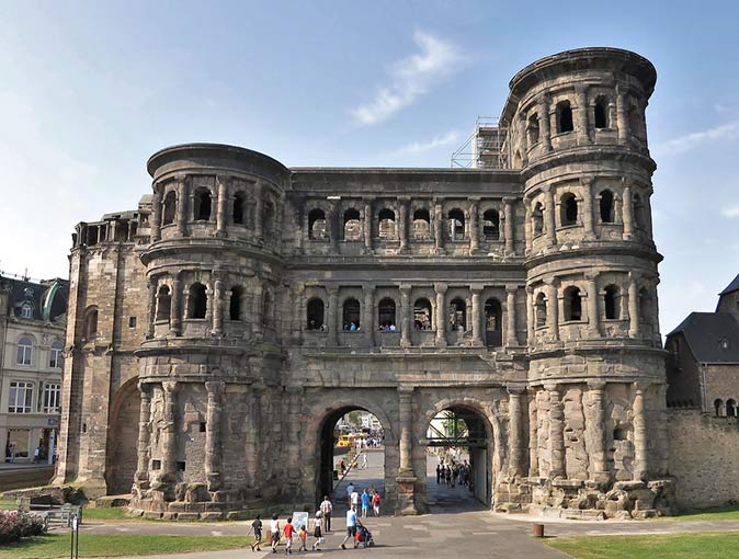 visiting the Porta Nigra in Trier