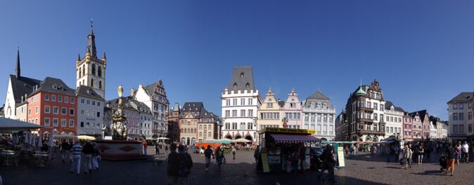 the Hauptmarkt in Trier Germany
