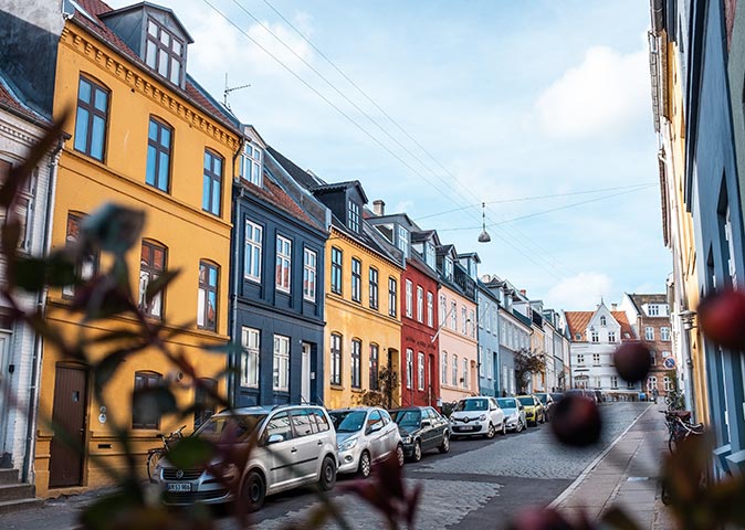 a picture of Møllestien, a street in Aarhus