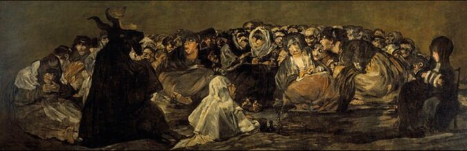 Witches' Sabbath painting - art in Spain Witches' Sabbath painting - art in Spain