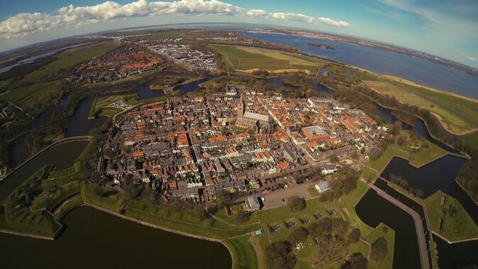 Naarden as seen from the air Naarden as seen from the air