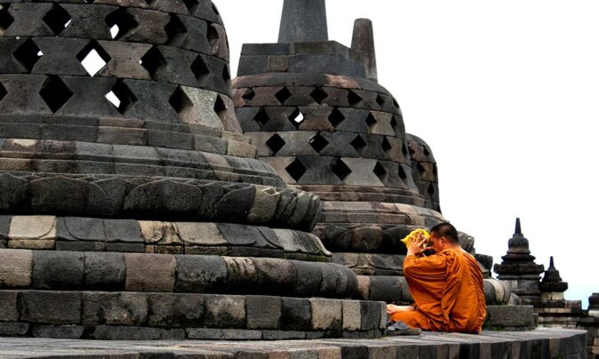 part of the Borobudur temple