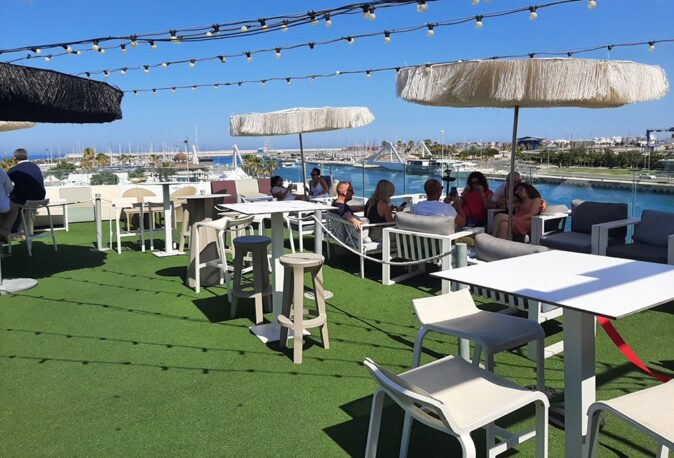rooftopbar in Valencia with a sea view rooftopbar in Valencia with a sea view