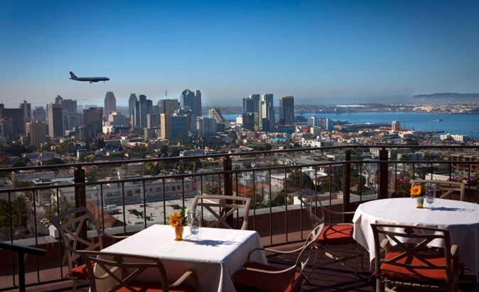 rooftop restaurant in San Diego: Mister A's rooftop restaurant in San Diego: Mister A's