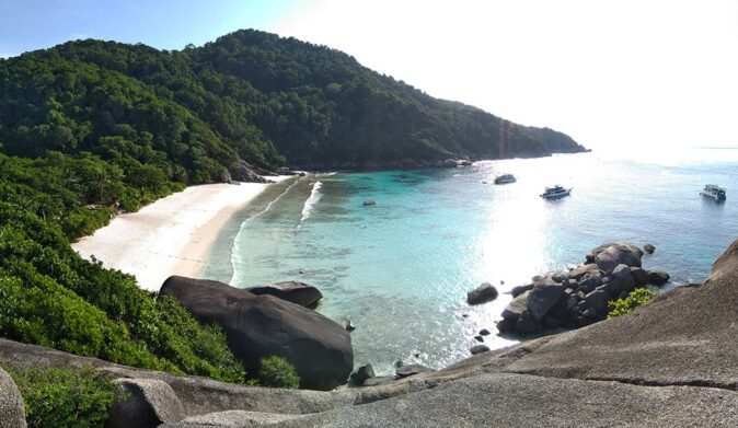 Liveaboard diving at the Similan Islands, Thailand