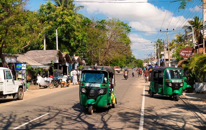 Driving in Sri Lanka means driving on the left Driving in Sri Lanka means driving on the left