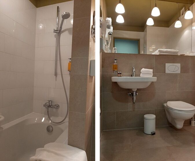 Review of Hof Hotel in Kaunas - the bathroom Review of Hof Hotel in Kaunas - the bathroom