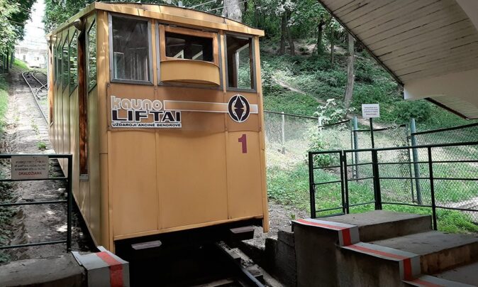 go on a funicular ride when visiting Kaunas go on a funicular ride when visiting Kaunas