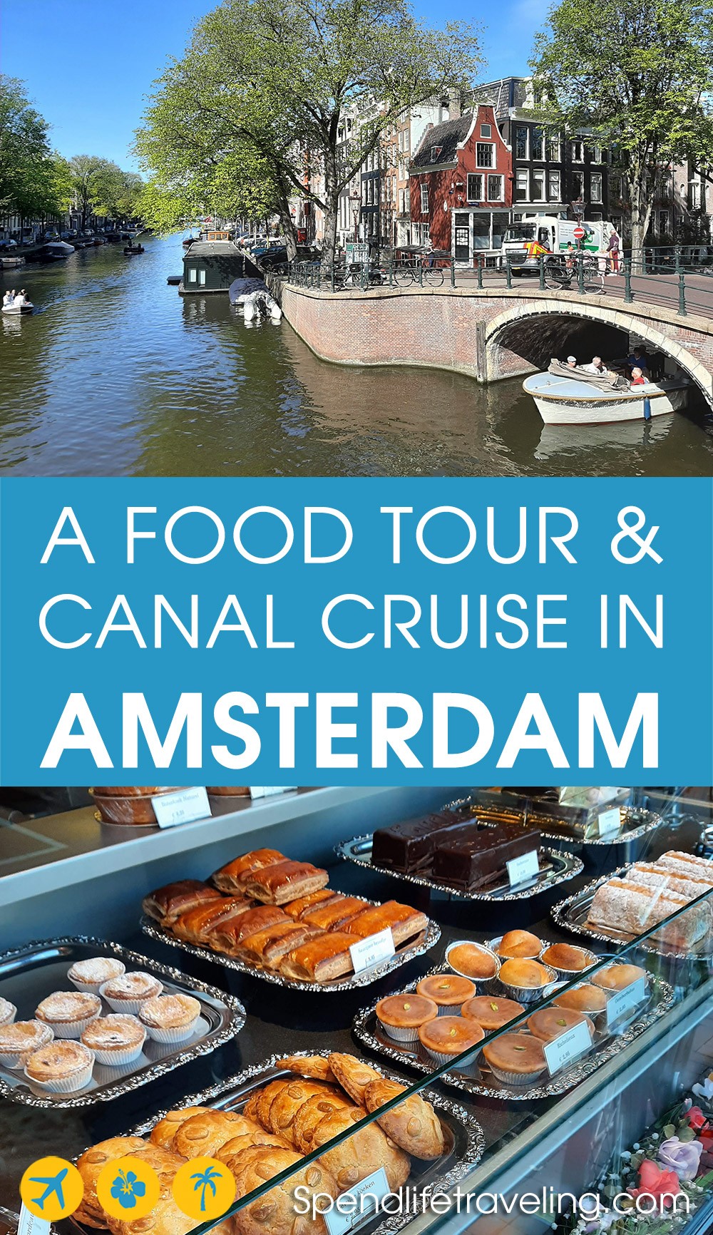 Looking for interesting tours in #Amsterdam? Check out this food tour and canal cruise! #foodtours #Amsterdamtour #Amsterdamattractions Canal food tour in Amsterdam