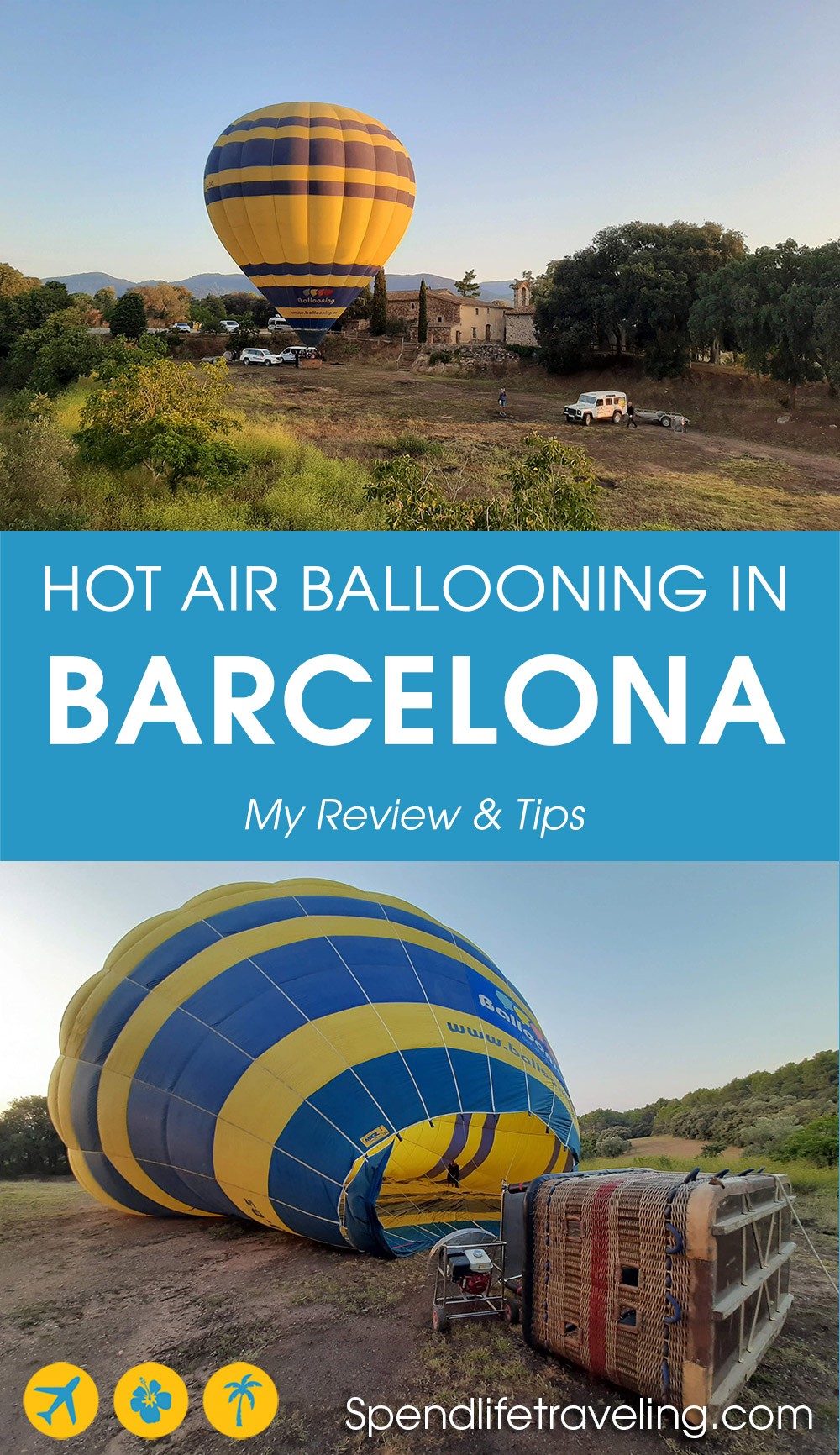 My review of a hot air balloon ride over the countryside outside of #Barcelona, Spain. Is it worth it? #hotairballoon #hotairballooning My review of a hot air balloon ride over the countryside outside of Barcelona, Spain