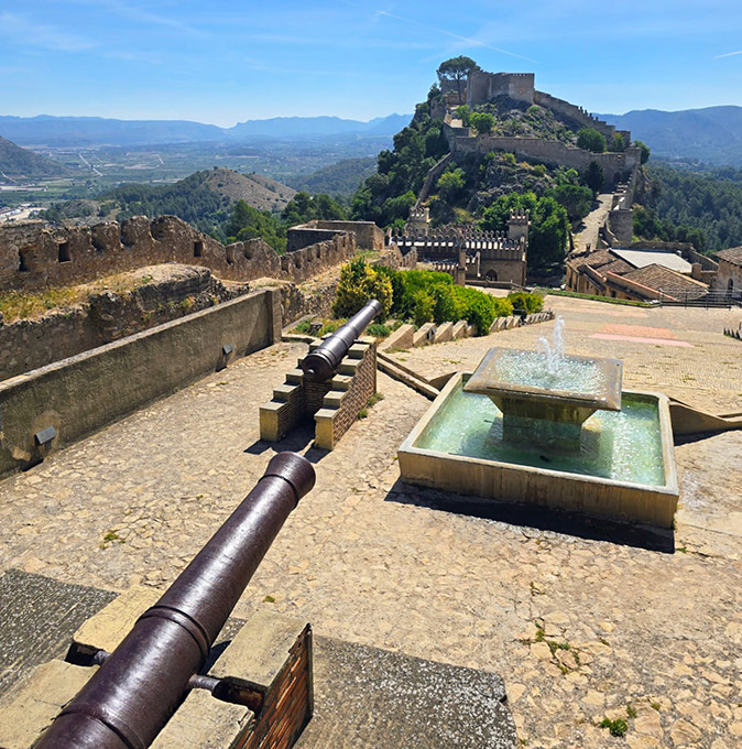 An easy day trip from Valencia by train to Xativa A large Spanish castle on a hill