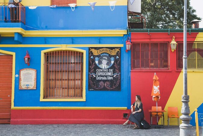 Erin in La Boca, a neighborhood in Buenos Aires Erin in La Boca, a neighborhood in Buenos Aires