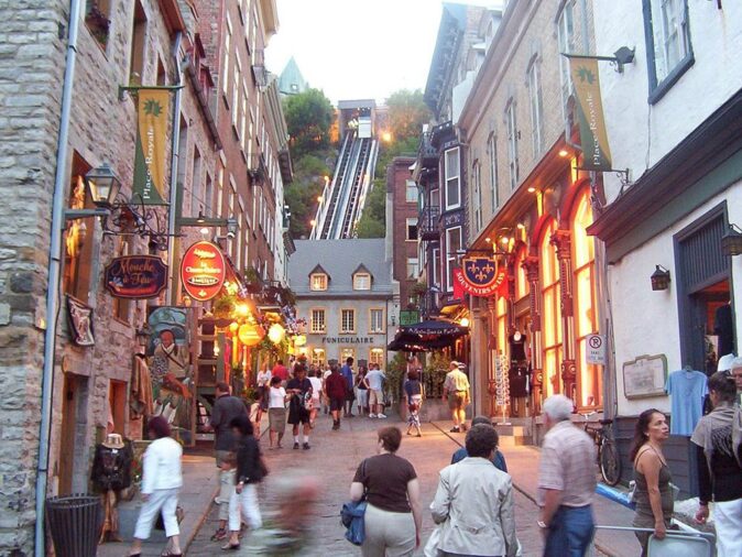 Petit Champlain and the funicular