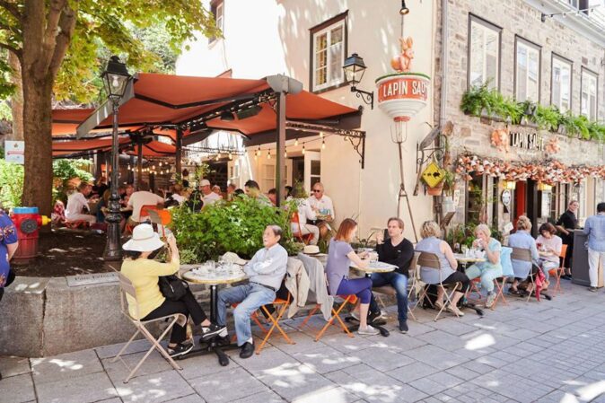 brunch at Le Lapin Sauté in Quebec City