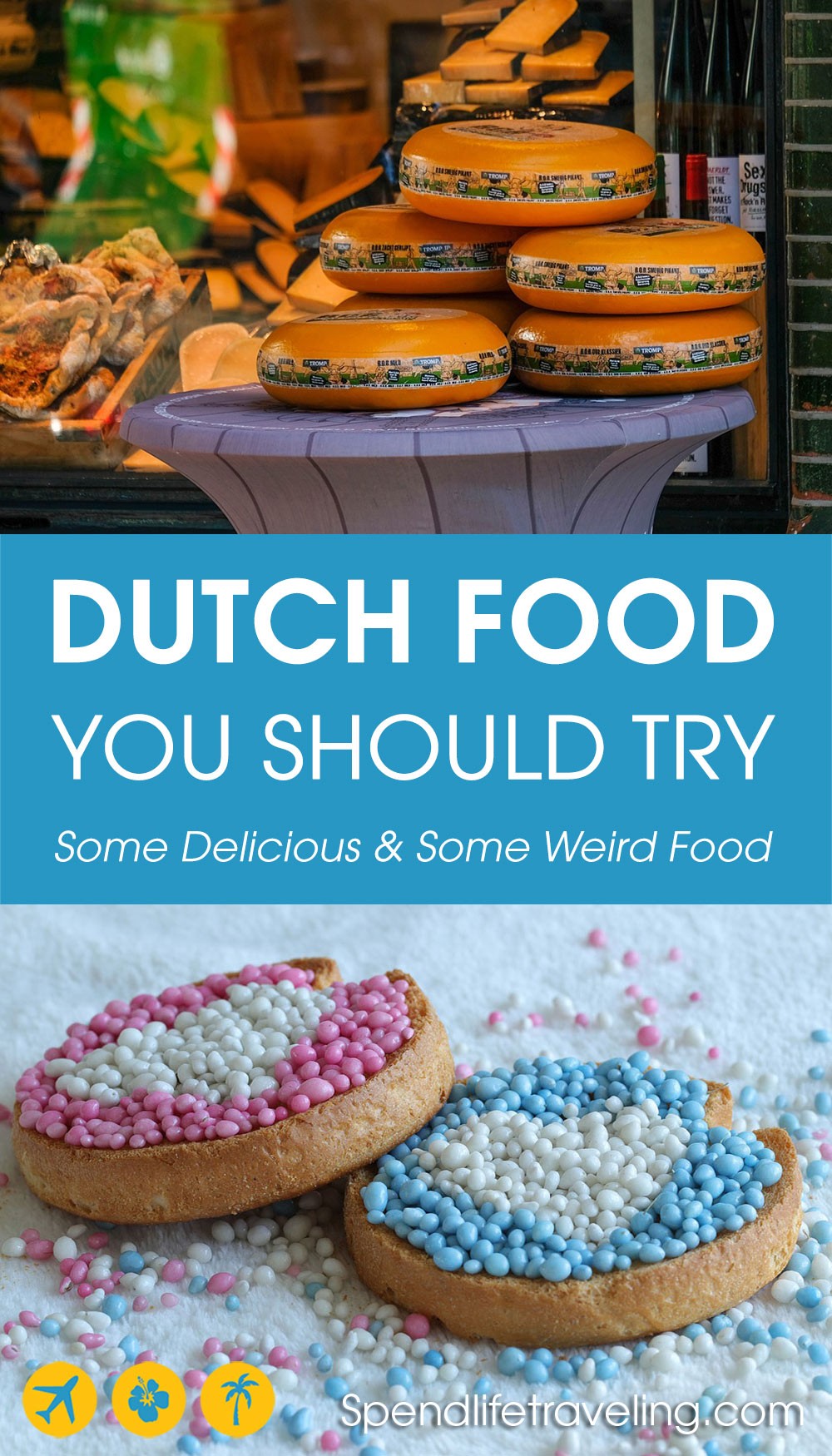 Typical Dutch food to try in the Netherlands. From Dutch snacks to breakfast, lunch and dinner items. Some you will love, others you may find very strange... #Dutchfood #foodtravel #theNetherlands the best Dutch food to try