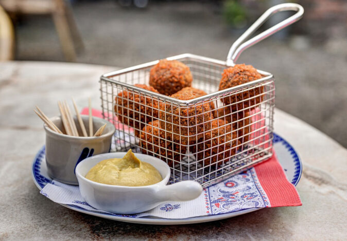 bitterballen as Dutch snacks bitterballen as Dutch snacks