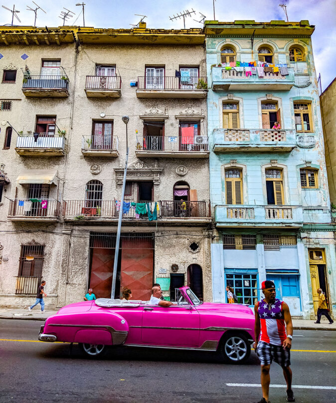 a typical Havana street scene