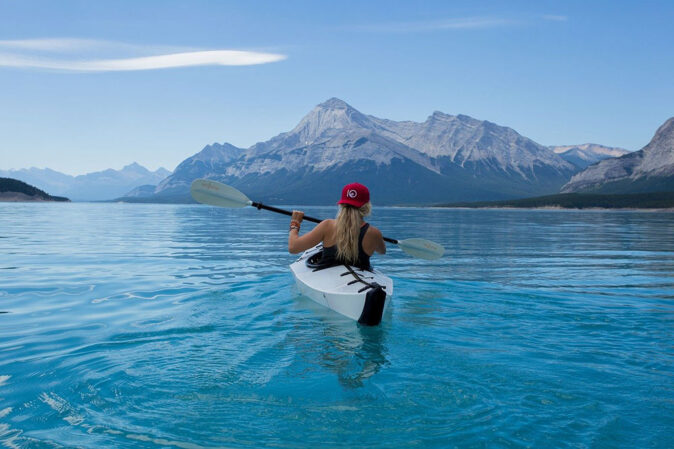 Travel pushes you to do and be better woman in a kayak
