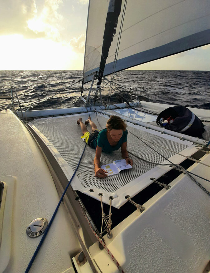 me reading a book on the nets while crossing the Atlantic me reading a book on the nets while crossing the Atlantic