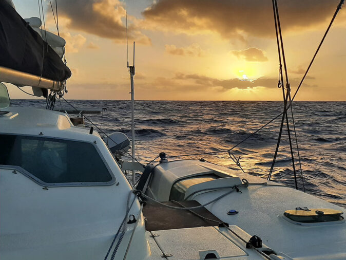 sunrise while sailing across the Atlantic sunrise while sailing across the Atlantic