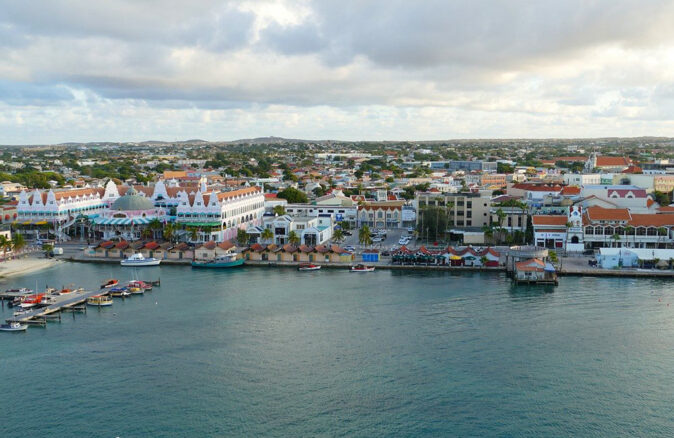 Oranjestad, capital of Aruba Oranjestad, capital of Aruba