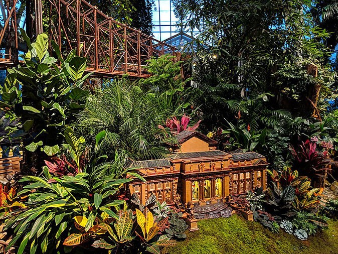 New York's Botanical garden around Christmas