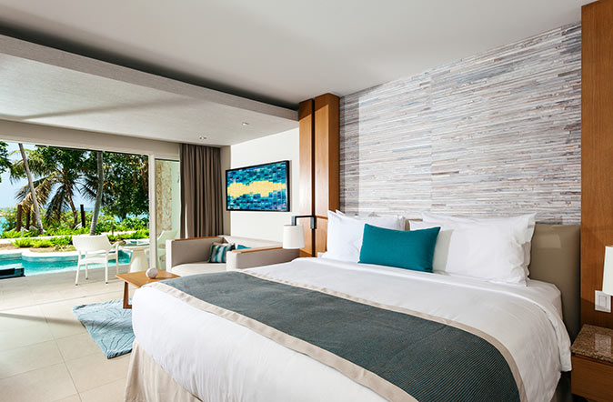 a room at one of the best hotels in St Maarten