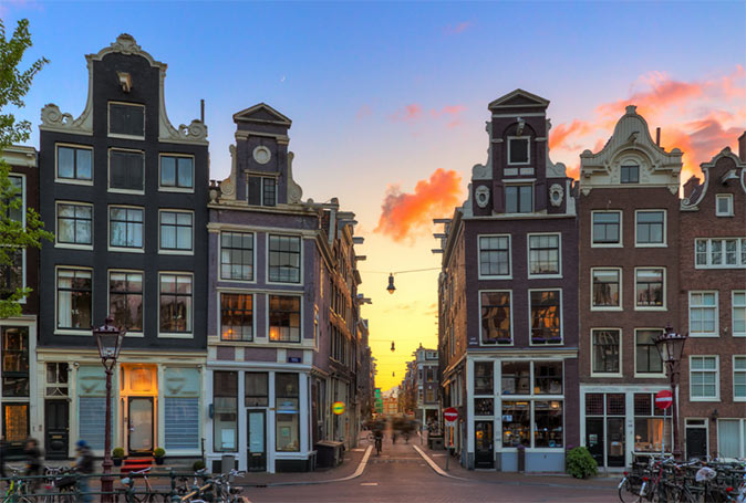 one of the 9 streets during a weekend in Amsterdam one of the 9 streets