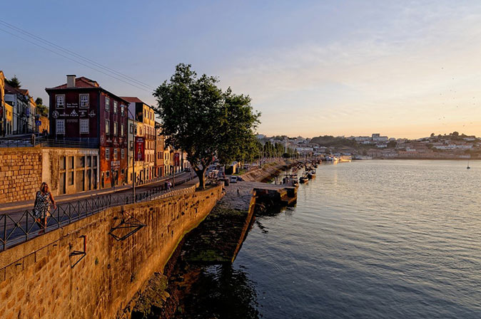 moving to Porto Porto at sunset