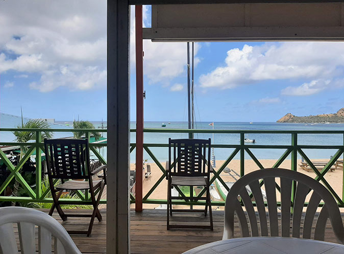 the view while working from the Saint Lucia yacht club
