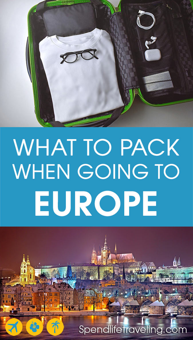 a packing list for Europe