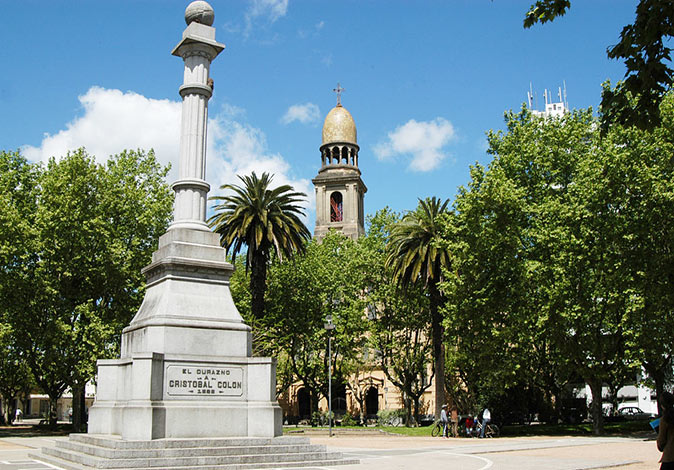 Christopher Columbus monument in Durazno Christopher Columbus monument in Durazno