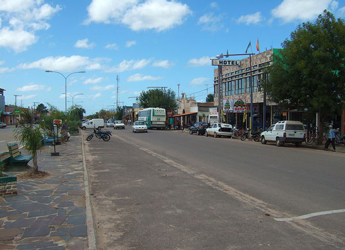 The border between Uruguay and Brazil The border between Uruguay and Brazil