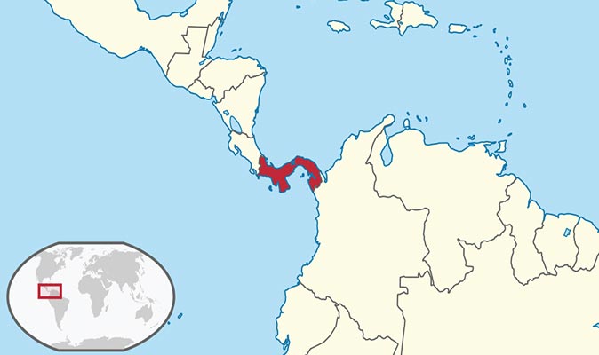 a map of Panama a map of Panama