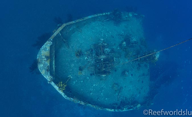 the Lesleen M Wreck dive in St Lucia the Lesleen M Wreck dive