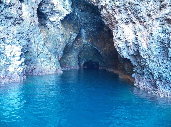 the Painted Cave at Santa Cruz Island, Channel Islands