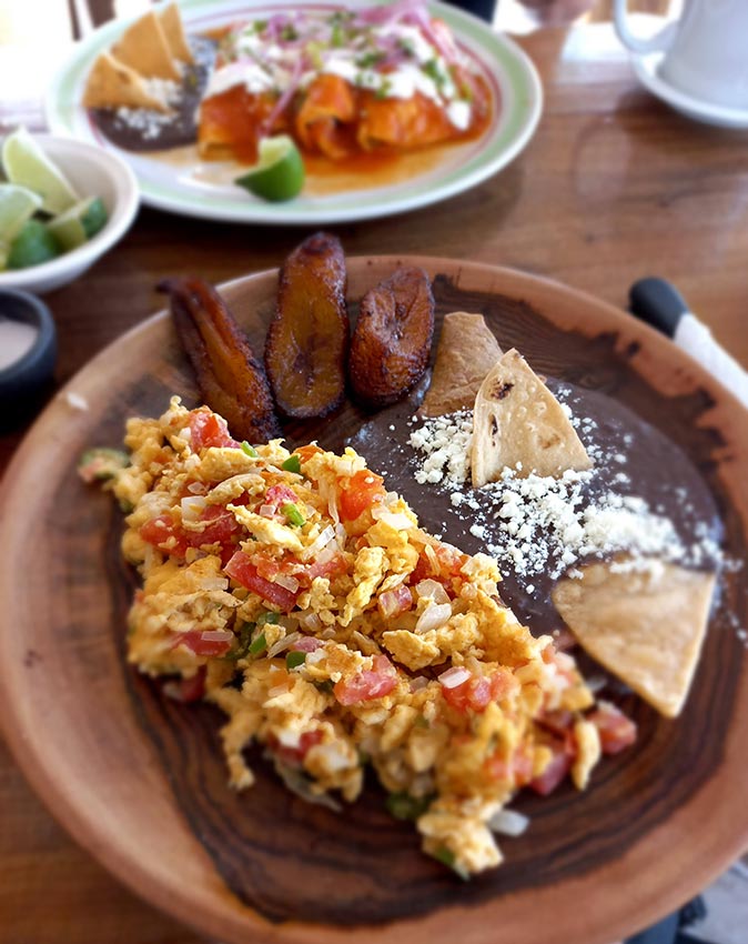Delicious local Mexican breakfast - Mexico travel tips local Mexican breakfast