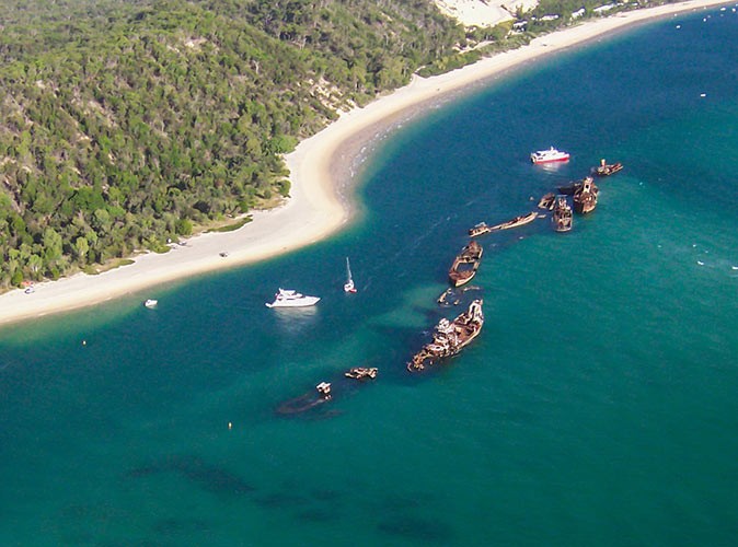 Tangalooma Beach in Queensland Tangalooma Beach in Queensland